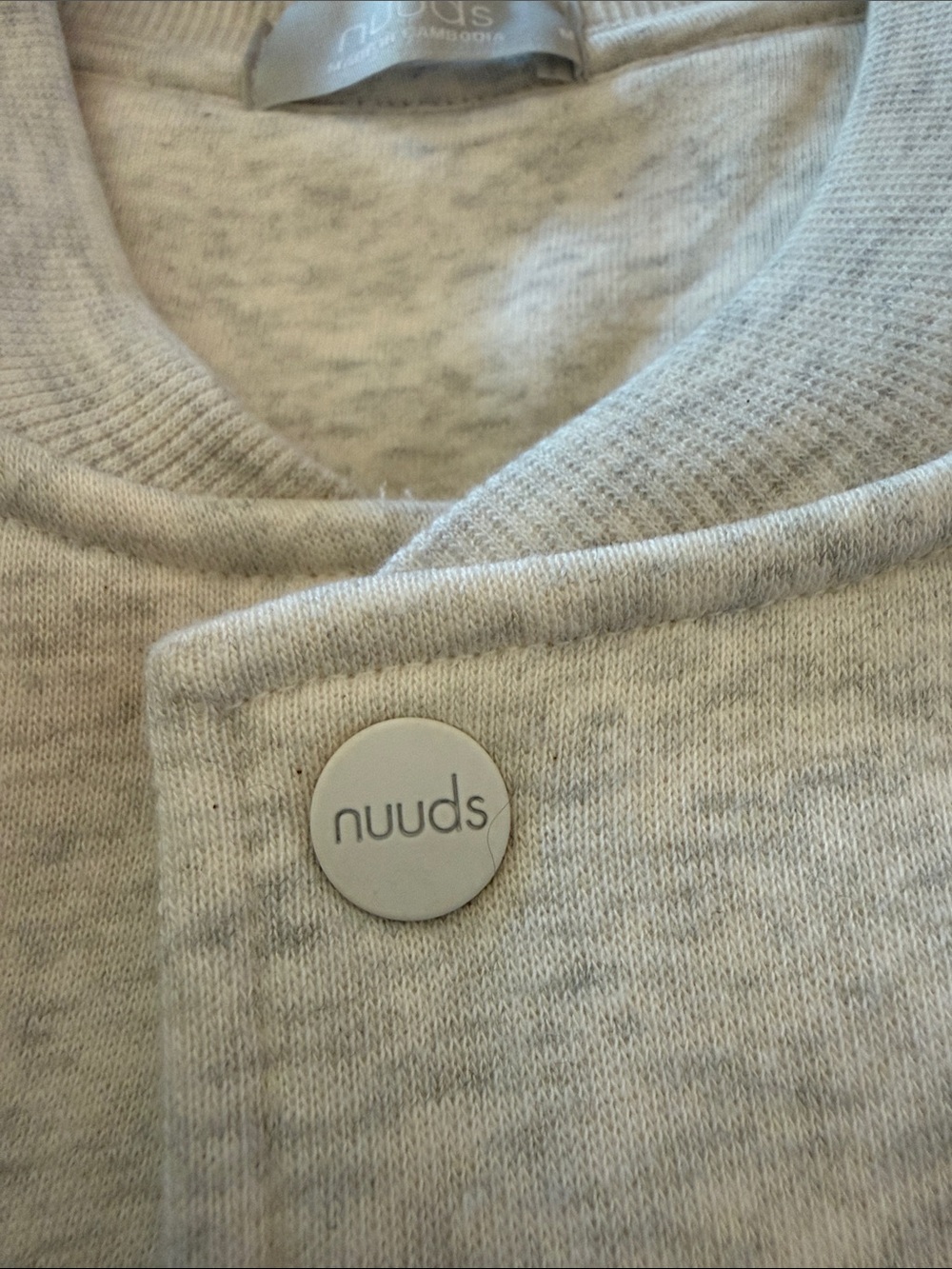 nuuds Alumni Jacket Light Heather Gray - Size M - Picture 5 of 5